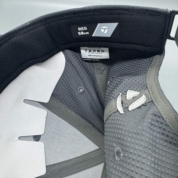 TaylorMade Radar Hat Grey Adjustable - Golf Baseball Hat - Picture 5 of 10